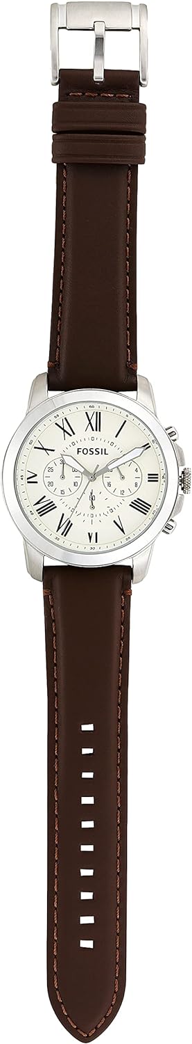 Fossil Leather Mens Quartz Watch