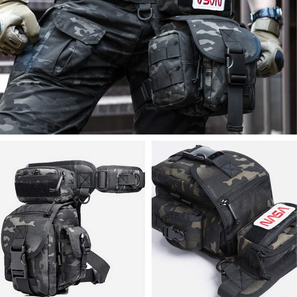 ANTARCTICA Waterproof Tactical Drop Leg Pouch Bag Type B Cross Over Leg Rig Outdoor Bike Cycling Hiking Thigh Bag multicolour