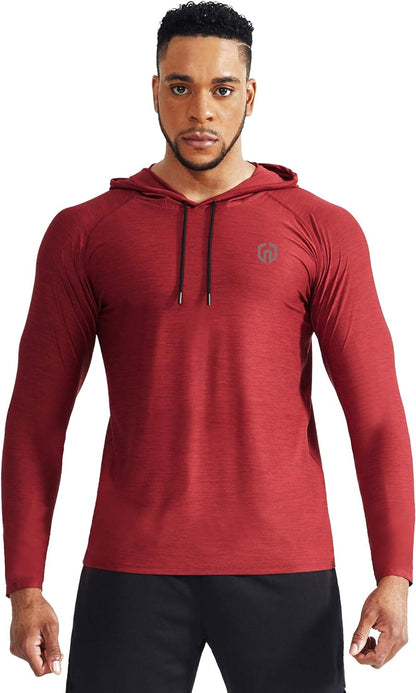 NELEUS Men's Dry Fit Athletic Workout Running Shirts Long Sleeve