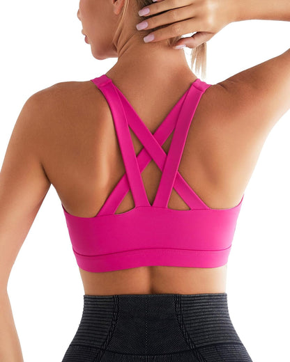 RUNNING GIRL womens Full Coverage Women's Plus Sports Bras