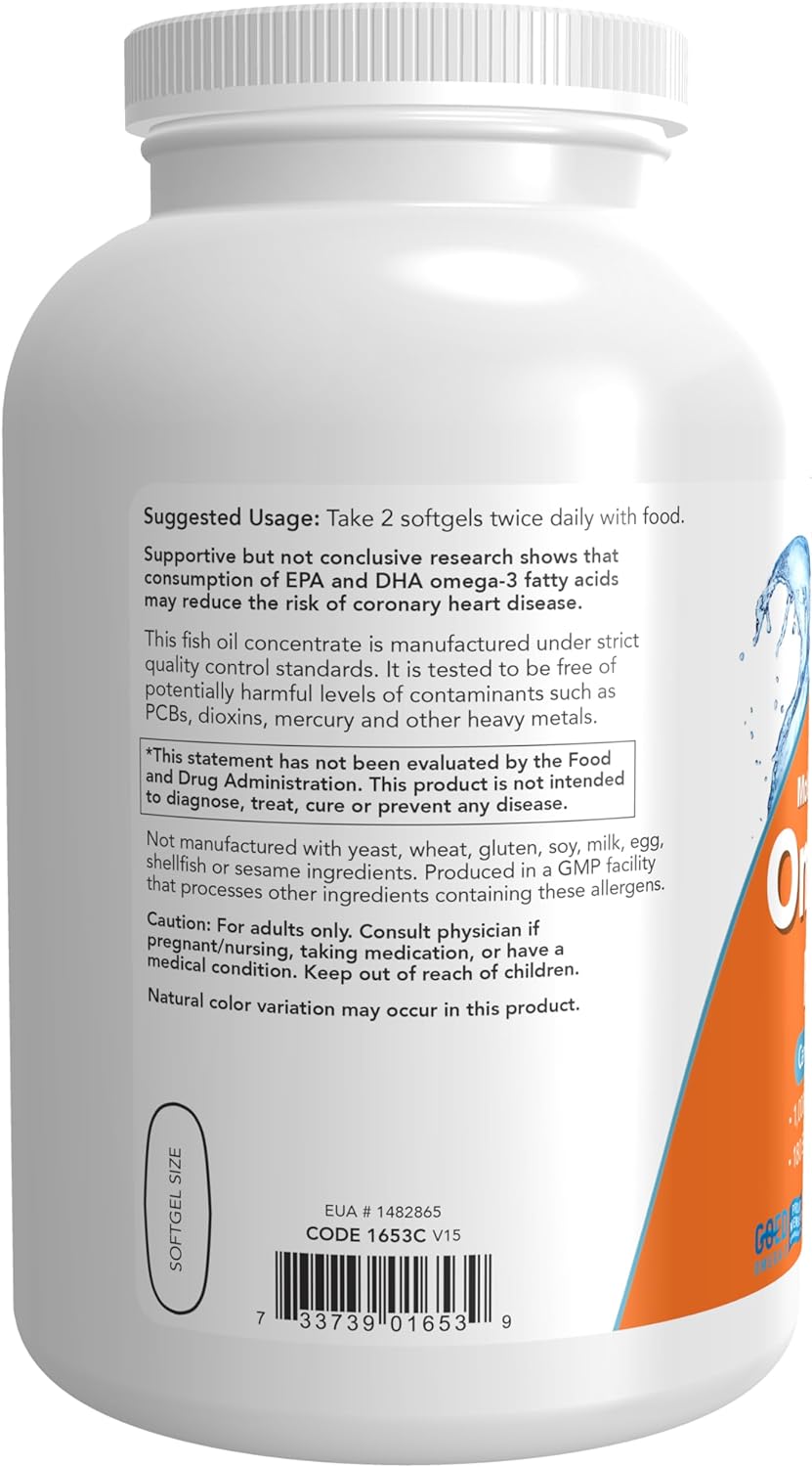 Now Foods, Omega-3, Cardiovascular Support, 200 Soft Gels