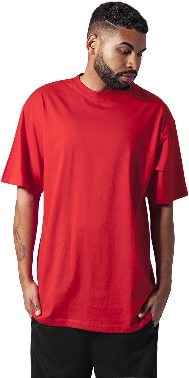 Urban Classics mens Tall Tee Oversized T-Shirt Oversized Short Sleeves T-Shirt with Dropped Shoulders, 100% Jersey Cotton (pack of 1)