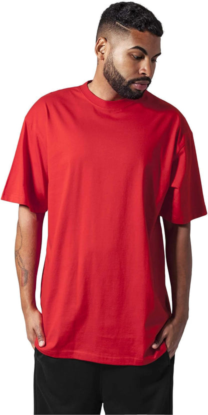 Urban Classics mens Tall Tee Oversized T-Shirt Oversized Short Sleeves T-Shirt with Dropped Shoulders, 100% Jersey Cotton (pack of 1)