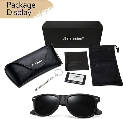 Joopin Polarized Sunglasses Men Women, Classic Square Sun Glasses 100% UV Protection Driving Fishing