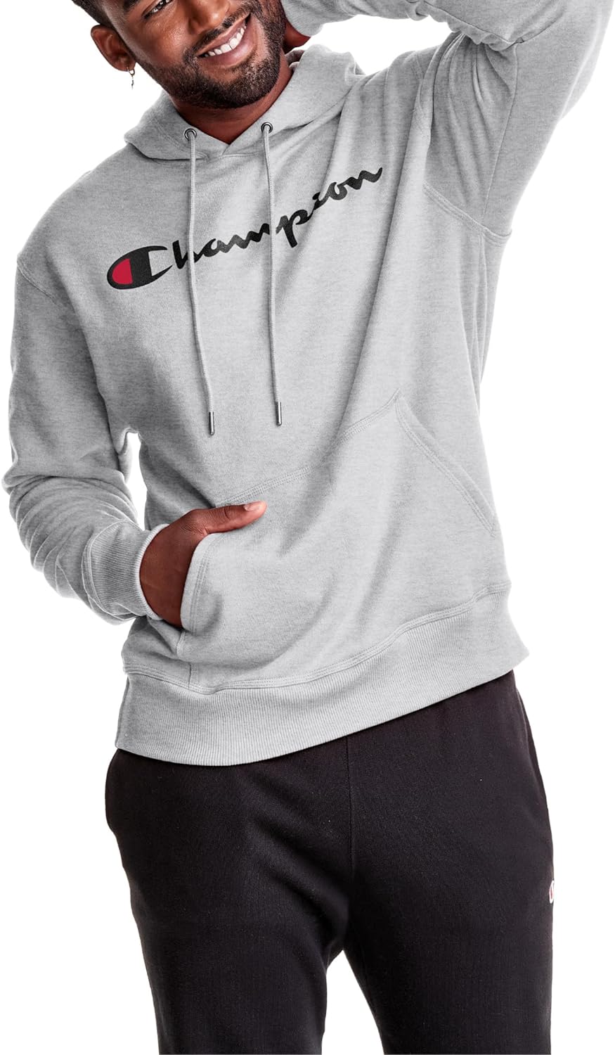 Champion mens Graphic Powerblend Fleece Hood Graphic Powerblend Fleece Hoodie