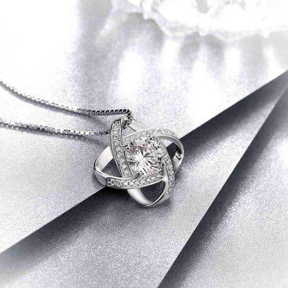 Swarovski Elements 925 Sterling Silver Pendent Necklace for Women Gift JRosee Jewelry