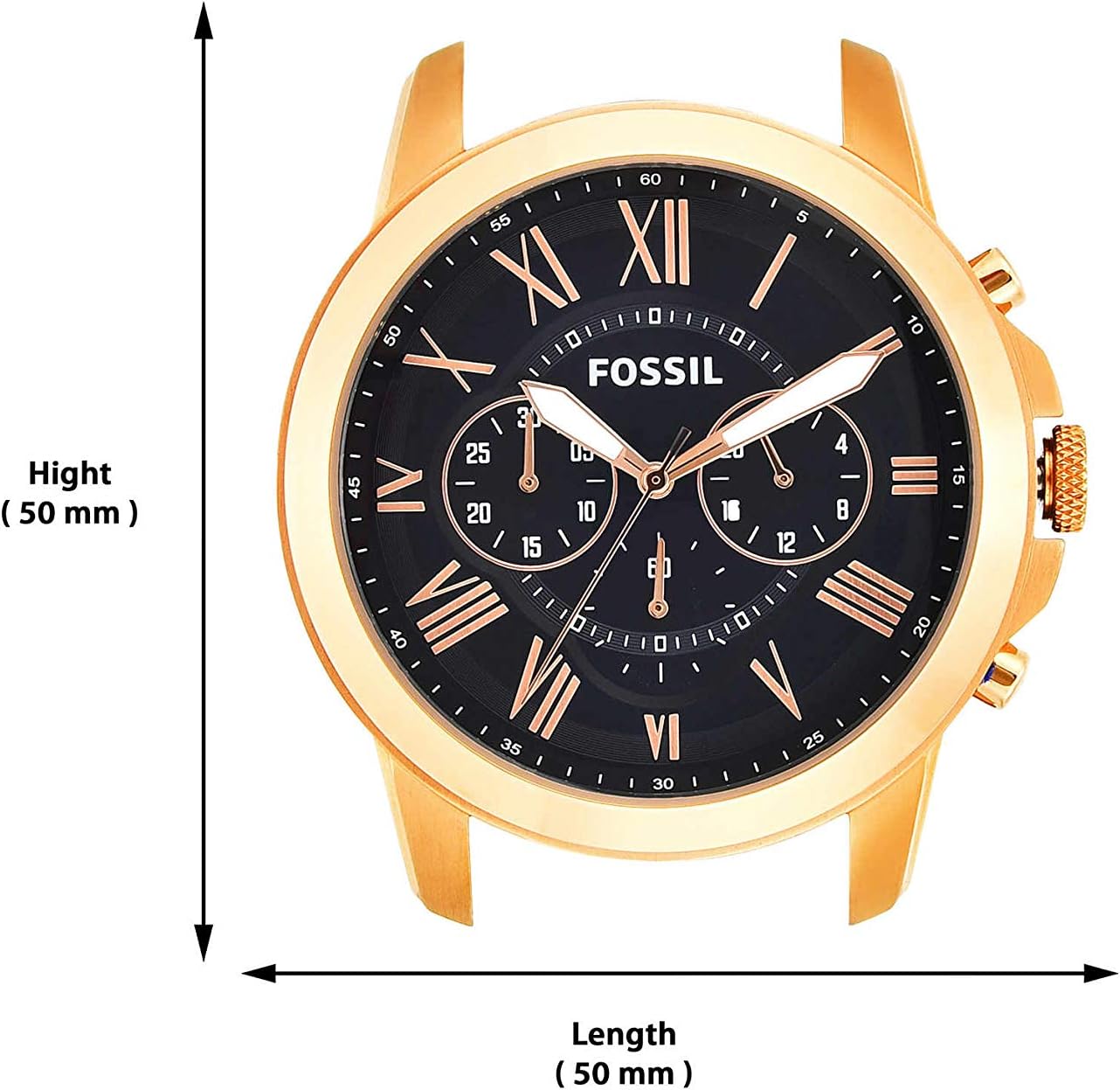 Fossil Leather Mens Quartz Watch