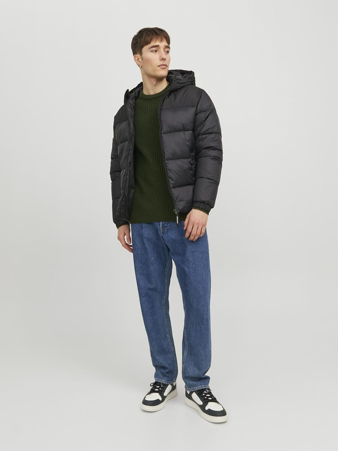 Jack & Jones Men's HERO PUFFER COLLAR Jacket