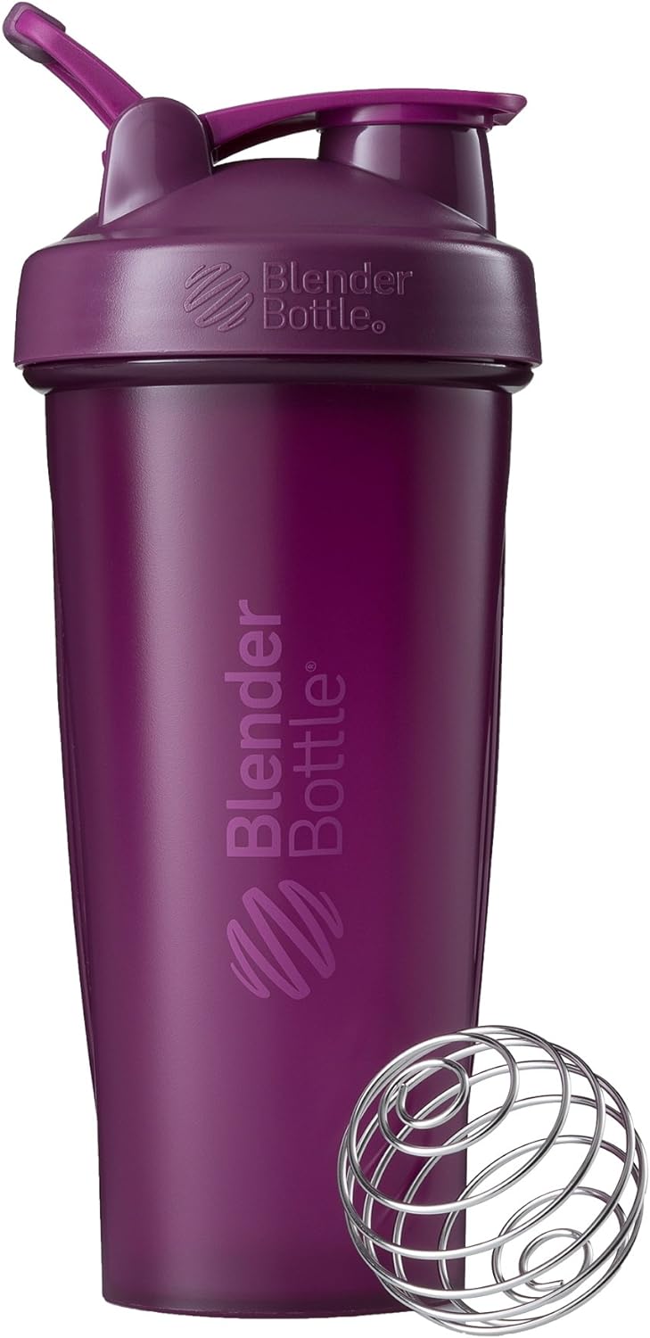 BlenderBottle Classic Loop Top Shaker Bottle, 28-Ounce, Full Color Black