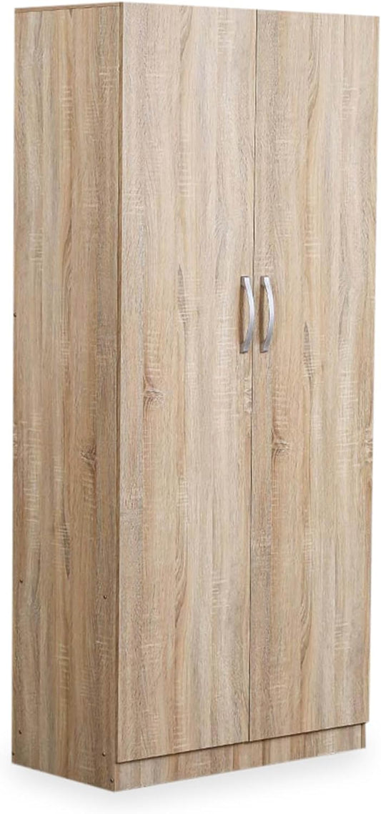 Pan Emirates Kalajot 2 Door Wardrobe, Beige - 182 x 80 x 42cm