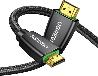 UGREEN HDMI Cable 4K 2M HDMI 2.0 18Gbps High-Speed 4K@60Hz HDMI to HDMI Video Wire Ultra HD 3D 4K HDMI Cord Braided Compatible with MacBook Pro UHD TV Nintendo Switch Xbox Playstation PS5/4 PC Laptop