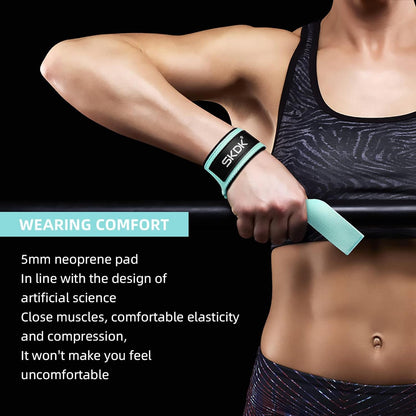 Lifting Straps Deadlift Gym Wrist Straps Weightlifting with Neoprene Cushioned Wrist Padded and Anti-Skid Silicone - for Weightlifting, Bodybuilding, Xfit, Strength Training