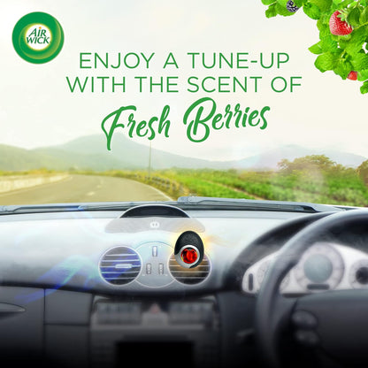 Air Wick Car Freshener, Fresh Berries, 2.5 ml