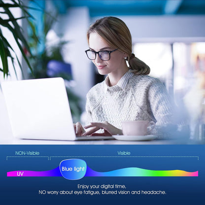 Gimdumasa Blue Light Filter Eyewear for Men Women Computer Gaming Anti Eye Fatigue Non Prescription Lens Blue Light Glasses