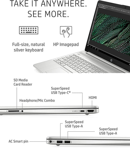 HP 15.6 FHD IPS Flagship Laptop Computer, 11th Gen Intel 4-Core i5-1135G7(Up to 4.2GHz, Beat i7-1060G7), 32GB RAM, 1TB PCIe SSD, Iris Xe Graphics, Bluetooth, HDMI, WiFi, Win11,w/GM Accessories