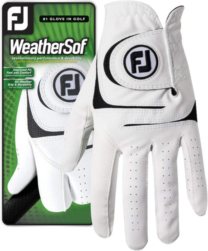 FootJoy Men's WeatherSof Golf Glove (White)