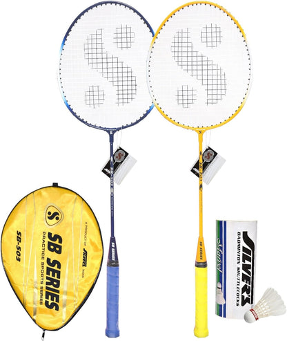 Silver's Unisex Adult SB-503 Badminton Racquet Combo - multicolour, G3