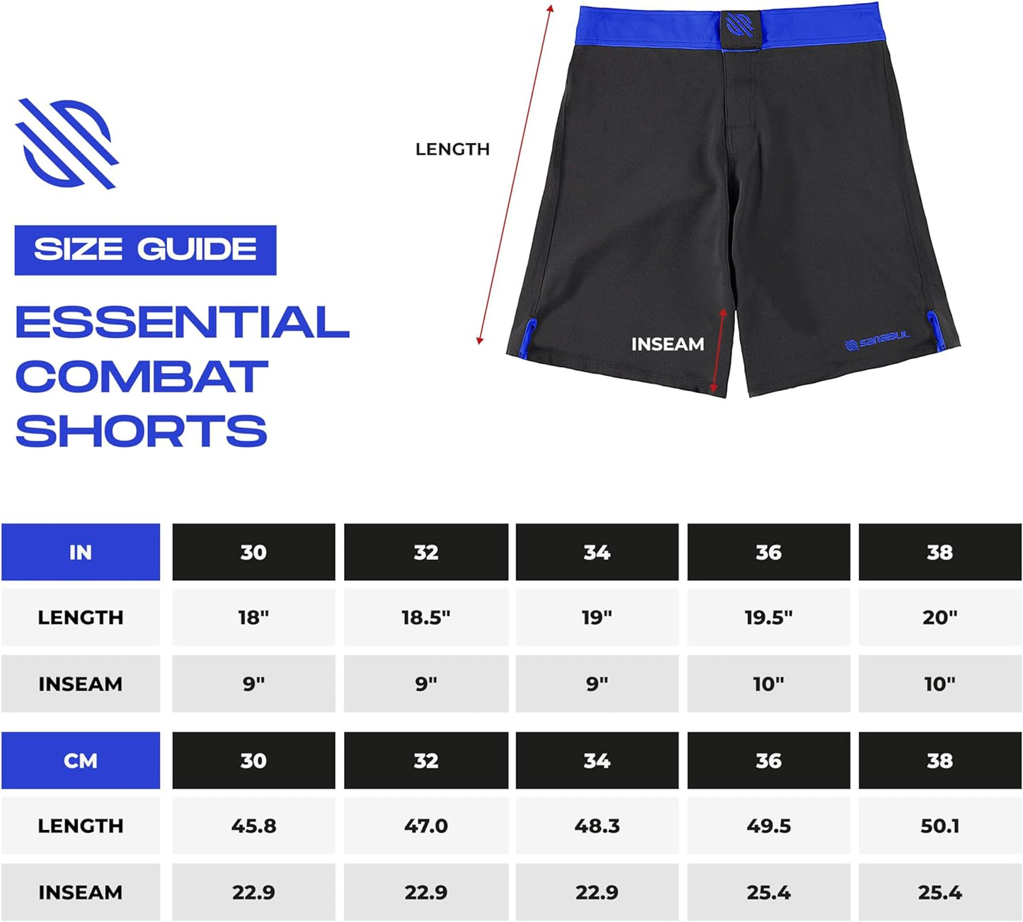 Sanabul Essential MMA BJJ Cross Fit Workout Shorts