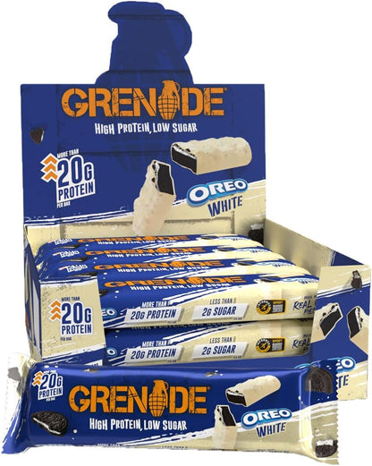 Grenade High Protein, Low Sugar Bar - Chocolate Chip Salted Caramel, 12 x 60 g