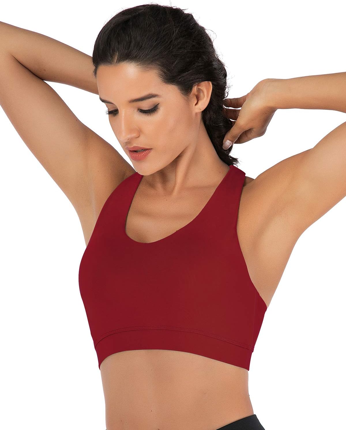 RUNNING GIRL womens Full Coverage Women's Plus Sports Bras