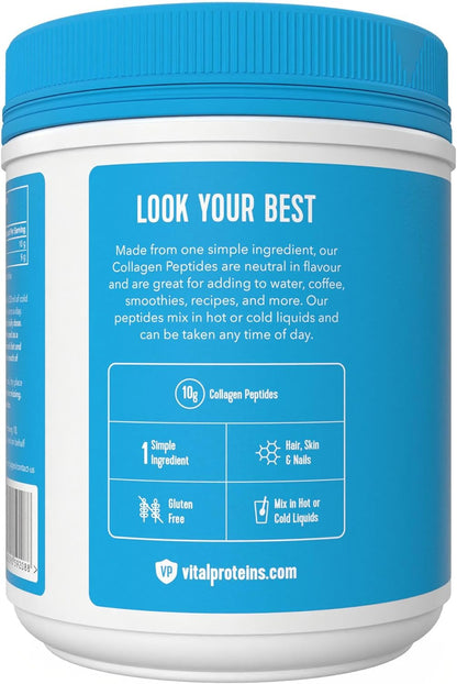 Vital Proteins Collagen Peptides Unflavored - 27 servings - 547g (19.3 Oz) (packaging may vary)