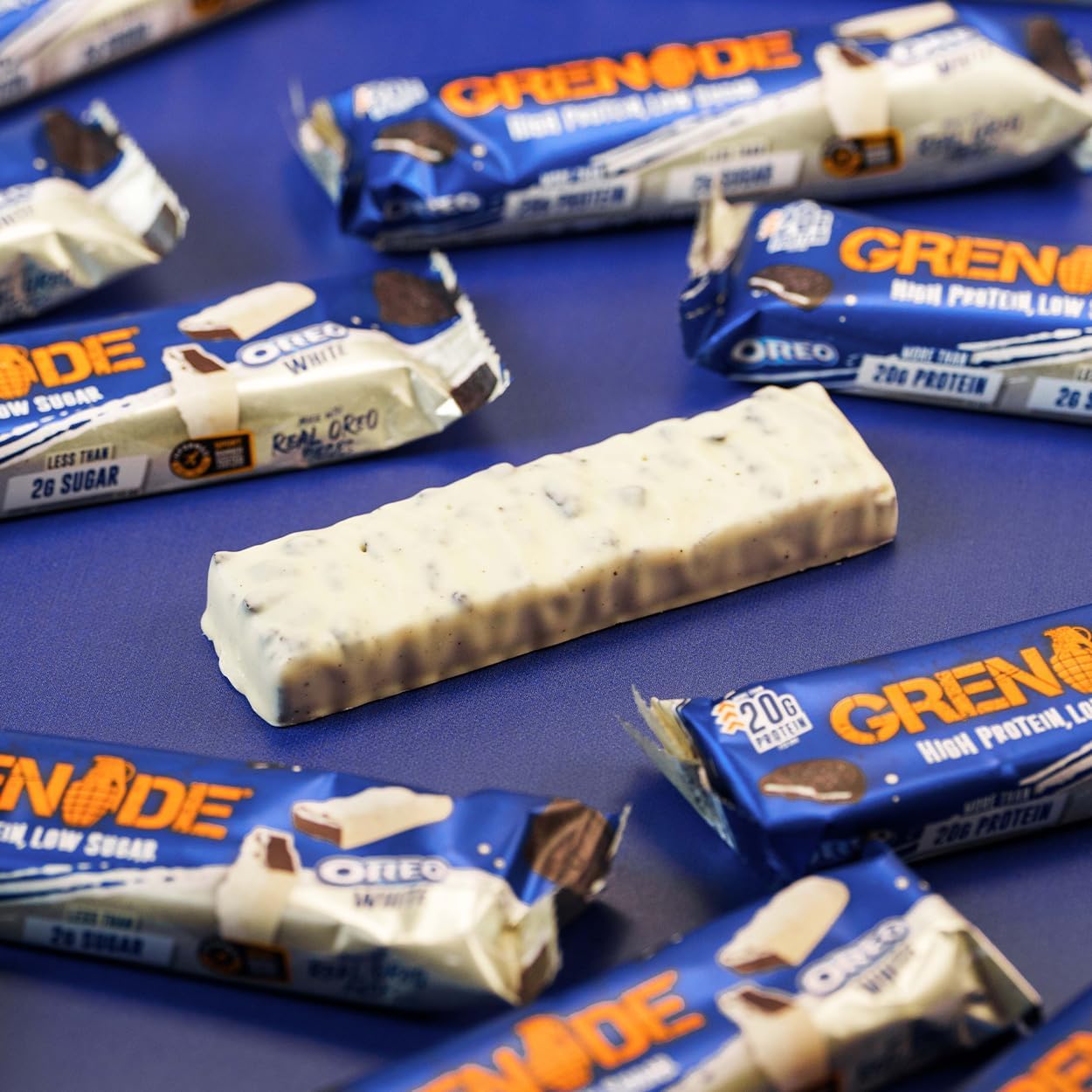 Grenade High Protein, Low Sugar Bar - Chocolate Chip Salted Caramel, 12 x 60 g