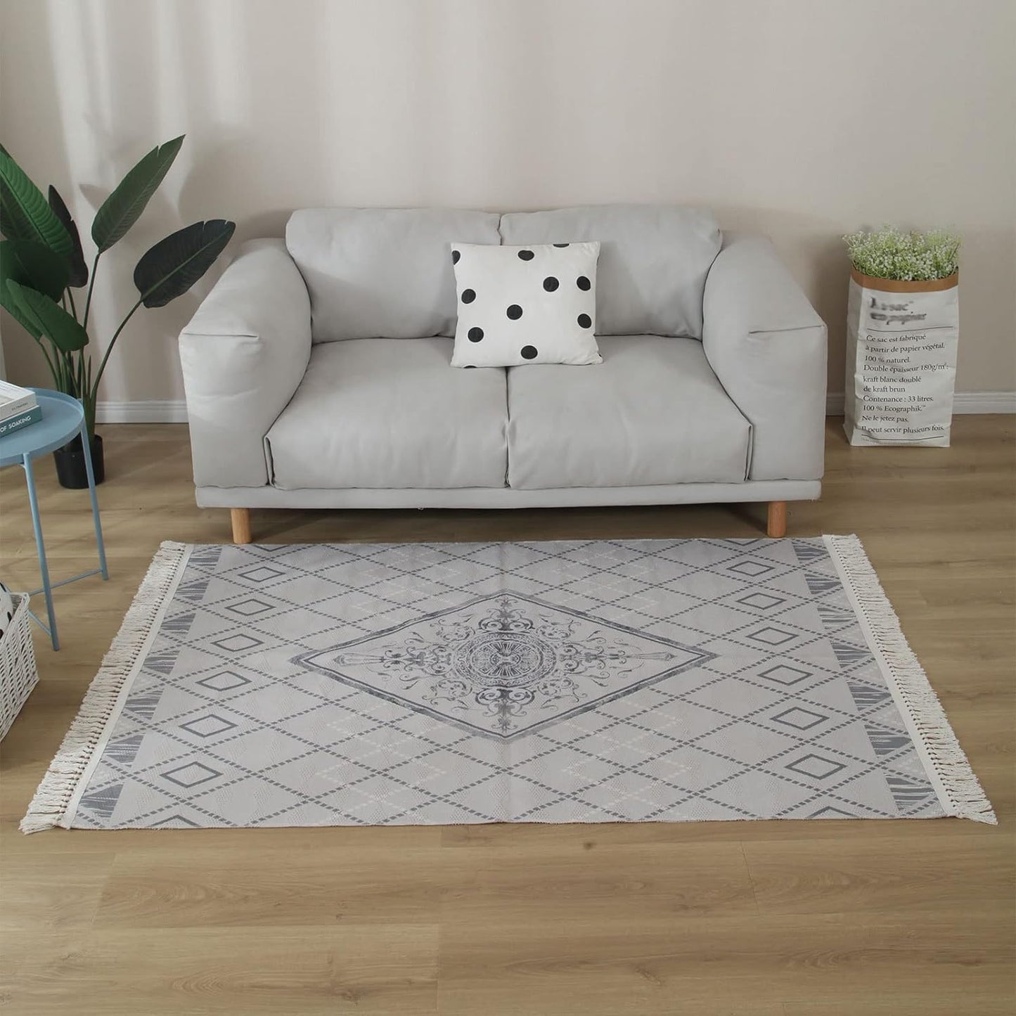 Area Rugs For Living Room Bedroom, Cotton Linen Floor Mat, Mrkhojahas 50x160cm