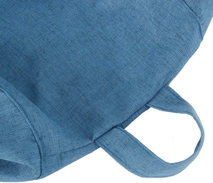 Bean Bag Chair Sofa Cover (No Filler), Lazy Recliner High Back Large Bean Bag Storage Chair Cover Bag,for all ages, No Filler (Blue)