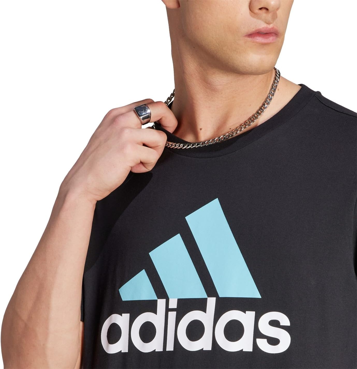 adidas Men's Essentials Single Jersey Big Logo T-Shirt