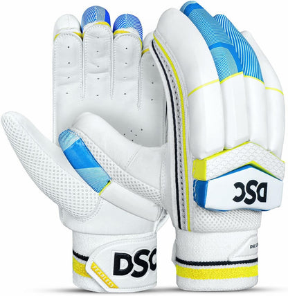 DSC Condor Motion Cricket Batting Gloves, Youth-Left (Orange-White)