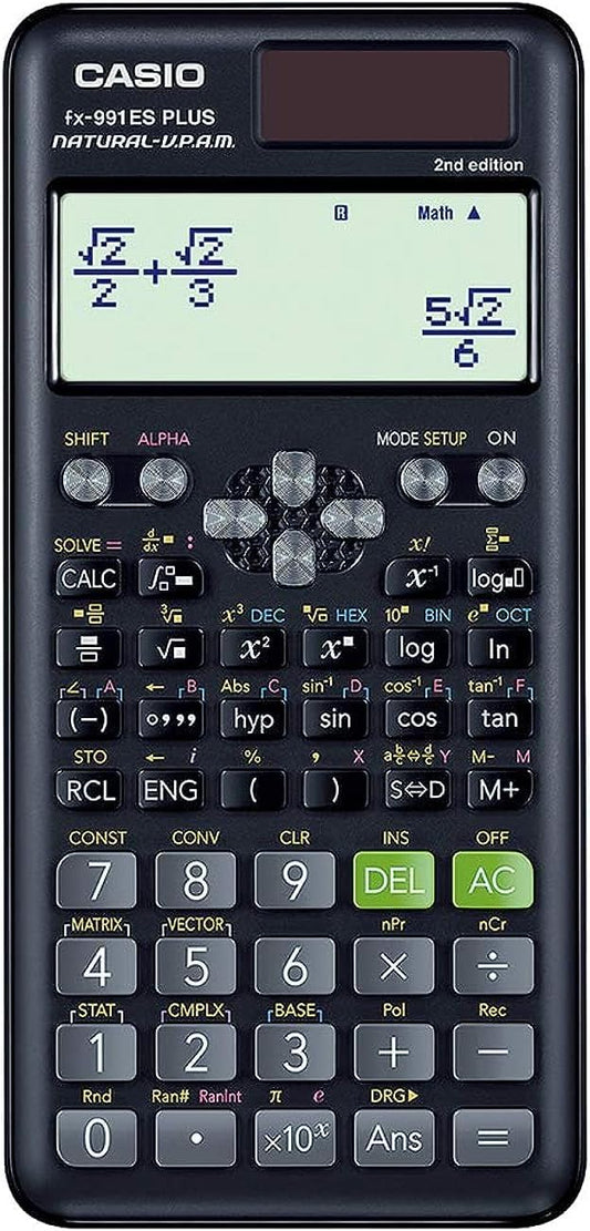 Casio Fx-991Es Plus-2Nd Edition Technical And Scientific Calculator Fx-991Es Plus 2Nd Edition