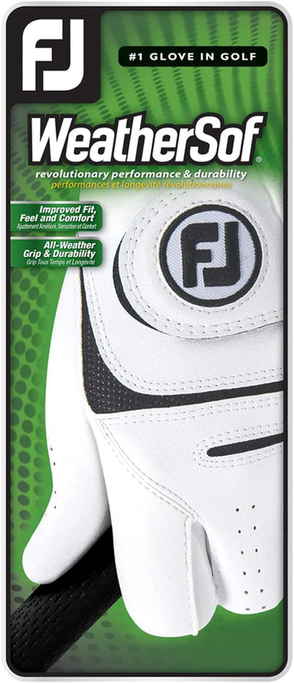 FootJoy Men's WeatherSof Golf Glove (White)