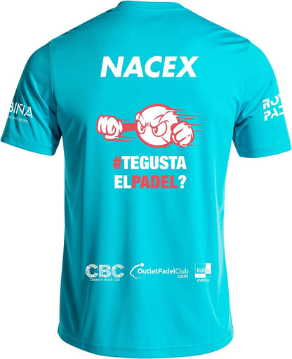 Barcelona Padel Tour - Vueling Cup Men's Technical Short Sleeve T-Shirt - Special Padel Print - Soft Touch and Quick Drying - Sportswear