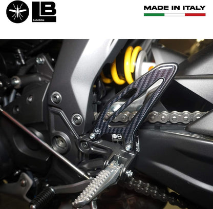 labelbike - 3D Stickers Protections and Decorations Motorcycle Foot Pegs Door Sills compatible with Yamaha R7 2021-2024