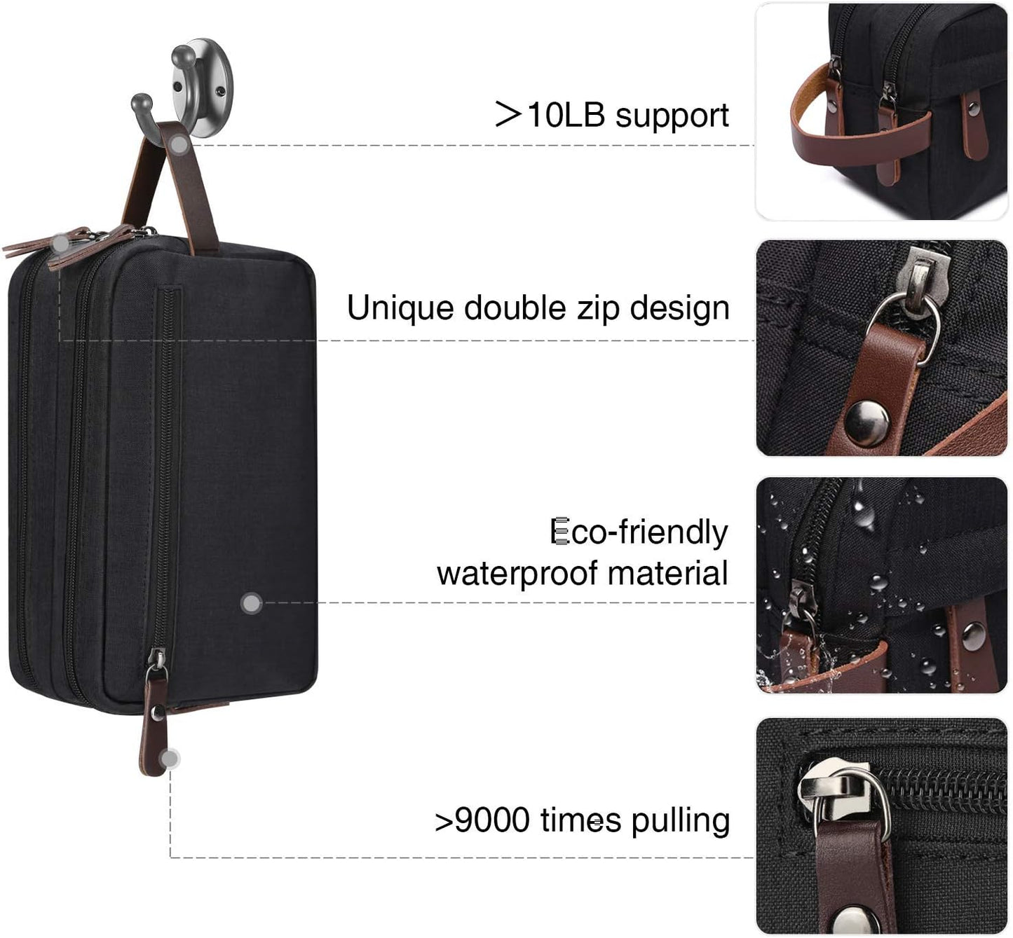 Goodstuff Men's Travel Toiletry Organizer Bag