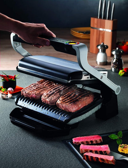 Tefal indoor Electric Grill, Optigrill Plus/BBQ. With snacking and baking accessory, GC715D28