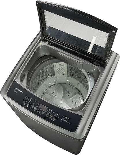 Hisense 8 Kg Top Loading Washing Machine Free Standing Silver Model WTJD802T -1 Years Full Warranty.