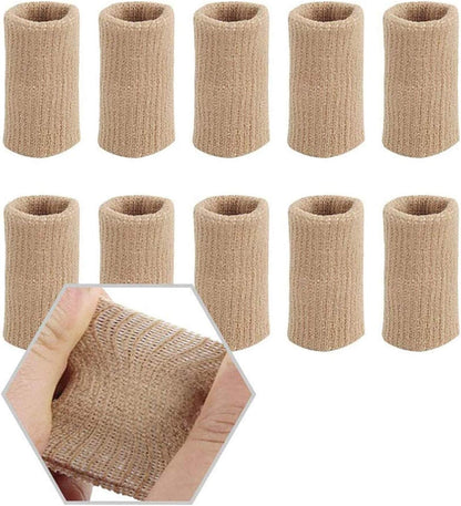 ECVV 10 Pieces Elastic Finger Tape Finger Sleeves Protectors Thumb Brace Protector Thumb Splint Brace for Relieving Pain, Arthritis,Trigger Finger, Sports