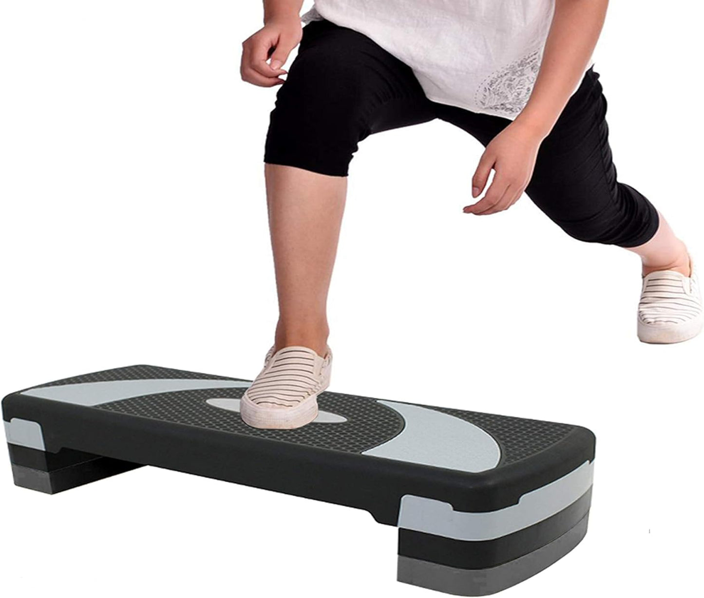 SKY LAND Unisex Adult Aerobic Stepper For Home Exercise -Em-9230 - Black/Gray, L 80 X W 31 X H 20