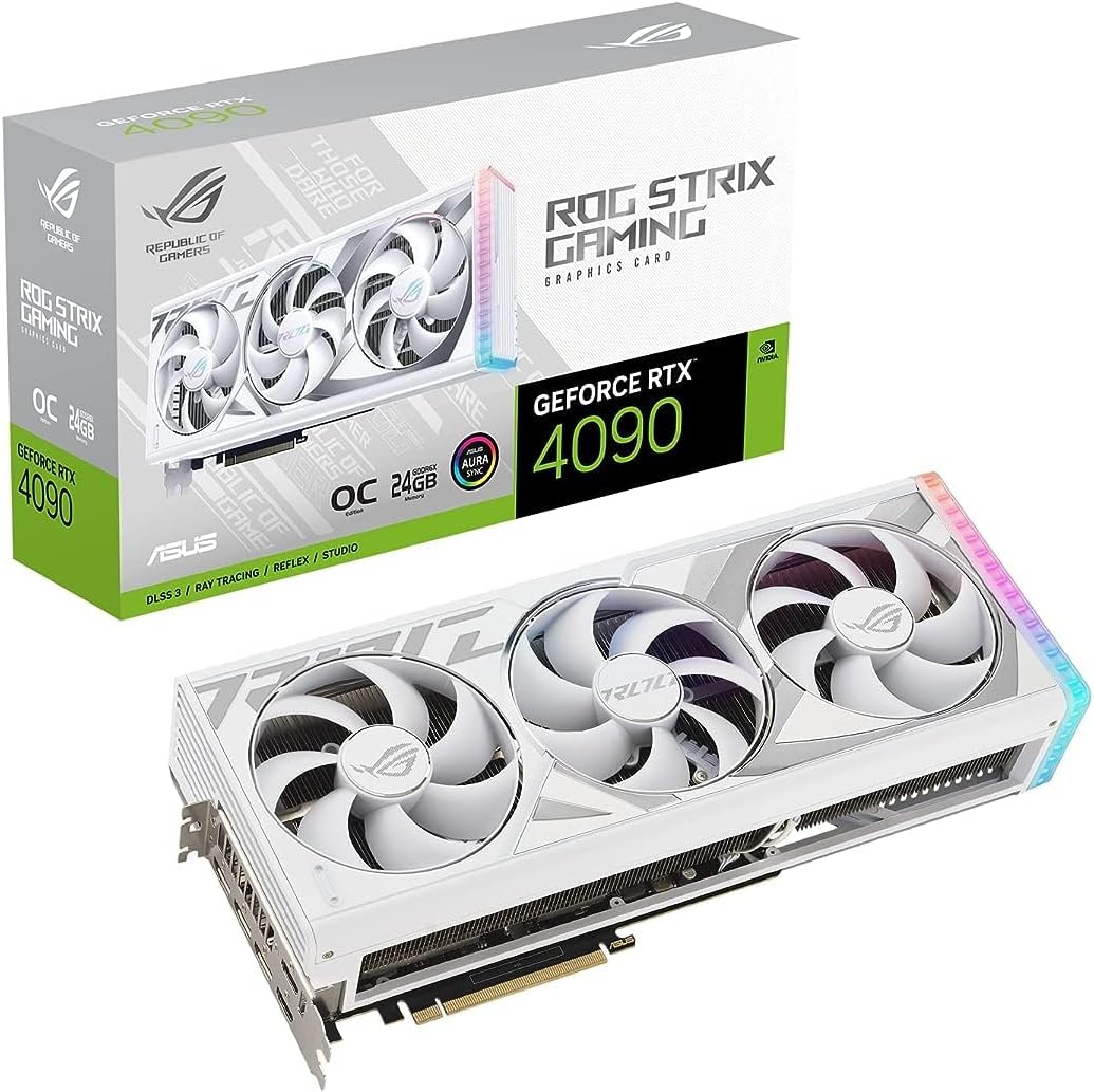 ASUS ROG Strix GeForce RTX® 4090 OC Edition Gaming Graphics Card (PCIe 4.0, 24GB GDDR6X, HDMI 2.1a, DisplayPort 1.4a)