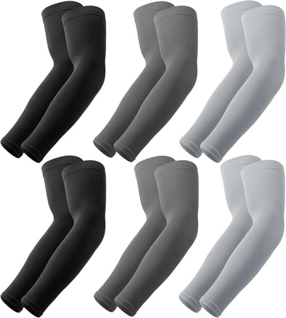 OutdoorEssentials UV Sun Protection Arm Sleeves - Cooling Compression Arm Sleeve - Sports & UV Arm Sleeves for Men & Women