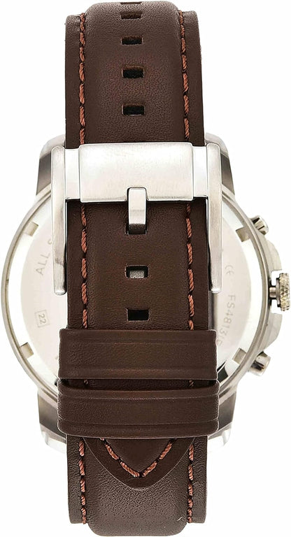 Fossil Leather Mens Quartz Watch