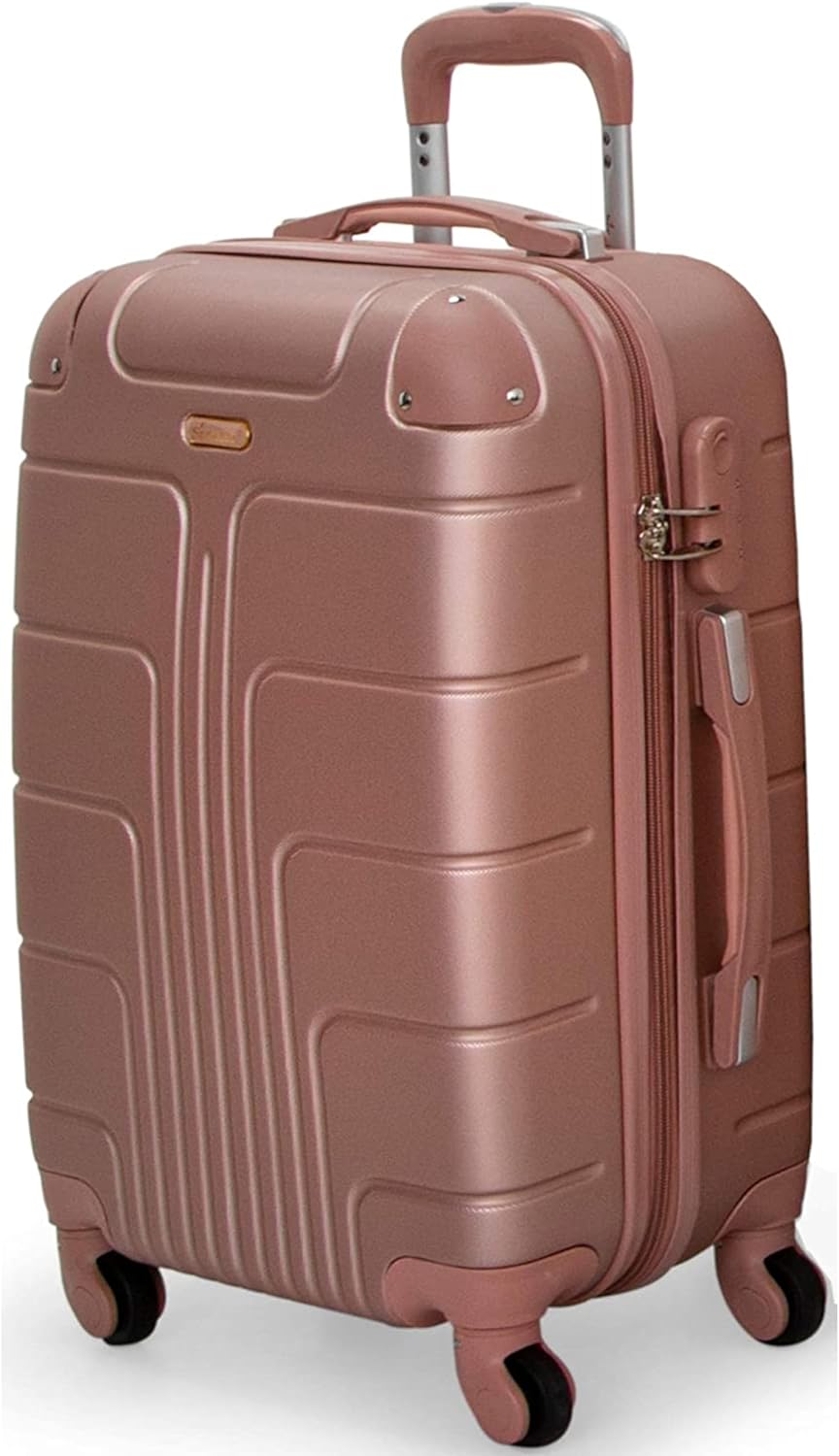 Senator Hardside Carry on Luggage 20 Inches Small Suitcase on Wheels for Unisex A1012 | Ultra Lightweight cabin size luggage Carry on with Spinner Wheels 4