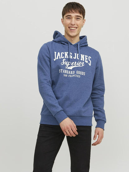 Jack & Jones mens LOGO SWEAT HOOD Sweatshirt