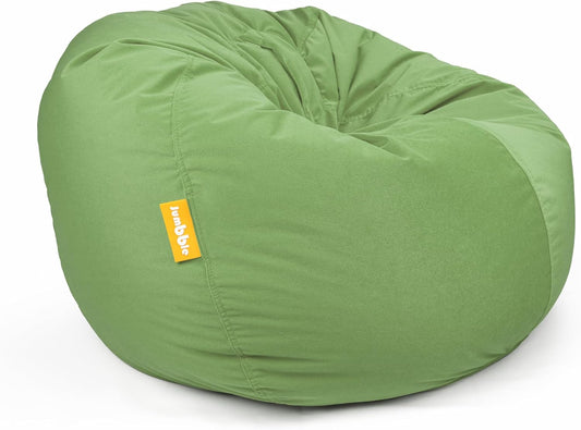 Jumbble Nest Soft Suede Bean Bag with Filling | Cozy Bean Bag Best for Lounging Indoor | Kids & Adult | Soft Velvet Fabric | Filled with Polystyrene Beads (Large, Mint Green)