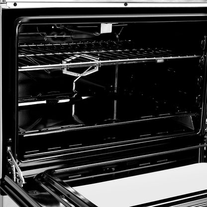 Super General 80 X 60 cm, 5 Gas Burners, Gas Oven with Rotisserie Free Standing Gas Cooker, Stainless Steel - SGC801FS