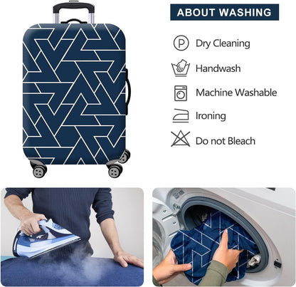 Homarket Travel Luggage Cover Suitcase Protector 18-32 Inch Suitcase Spandex Baggage Covers Washable Dustproof Anti-Scratch (L(26-28 inch luggage), H560)