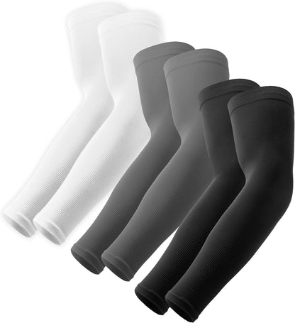 OutdoorEssentials UV Sun Protection Arm Sleeves - Cooling Compression Arm Sleeve - Sports & UV Arm Sleeves for Men & Women