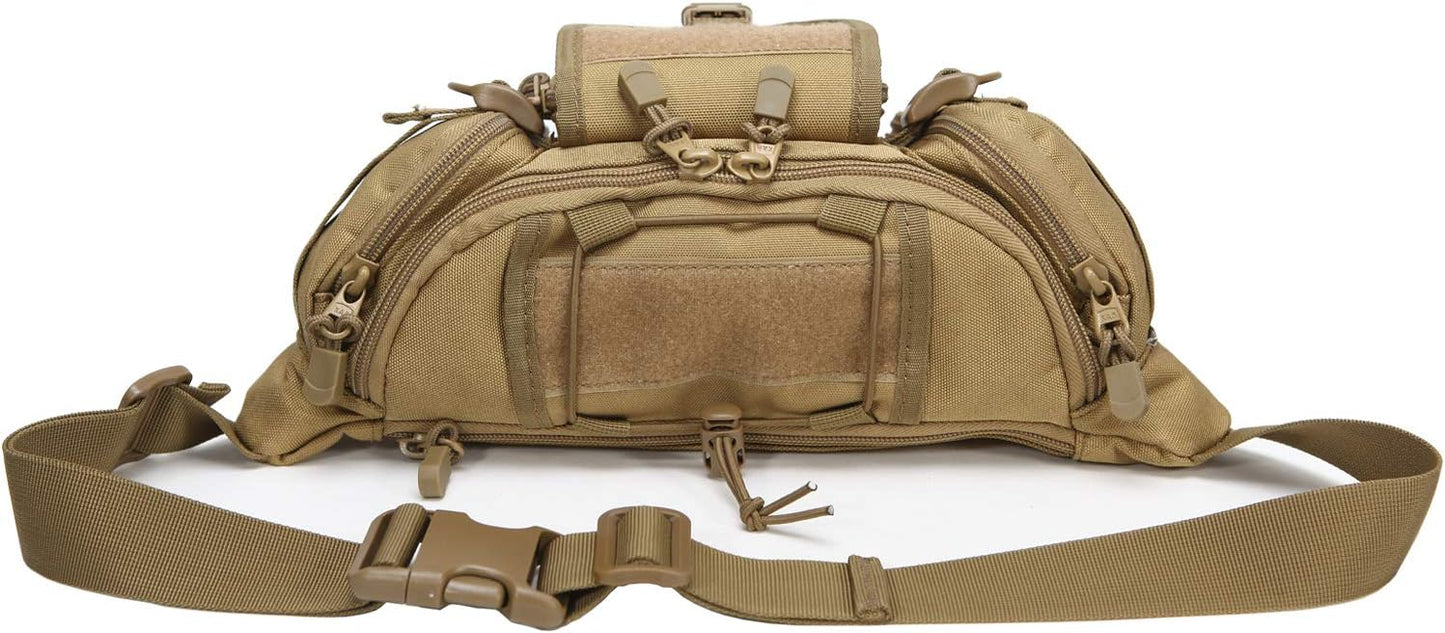 DYJ Utility Multipurpose Molle Tactical Waist Bag, Coyote Brown, Size No Size