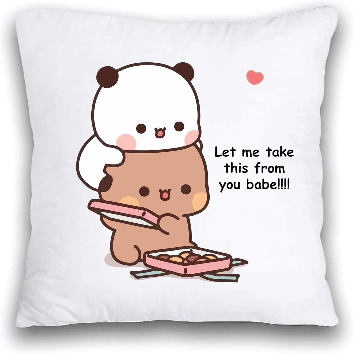 Happy Valentine's Day Pillow to Cuddle with Your Sweetheart - Gifts for your Boyfriend - Husband - Wife - Girlfriend - Valentine's Day Romance to Their Bedroom (Design 4)